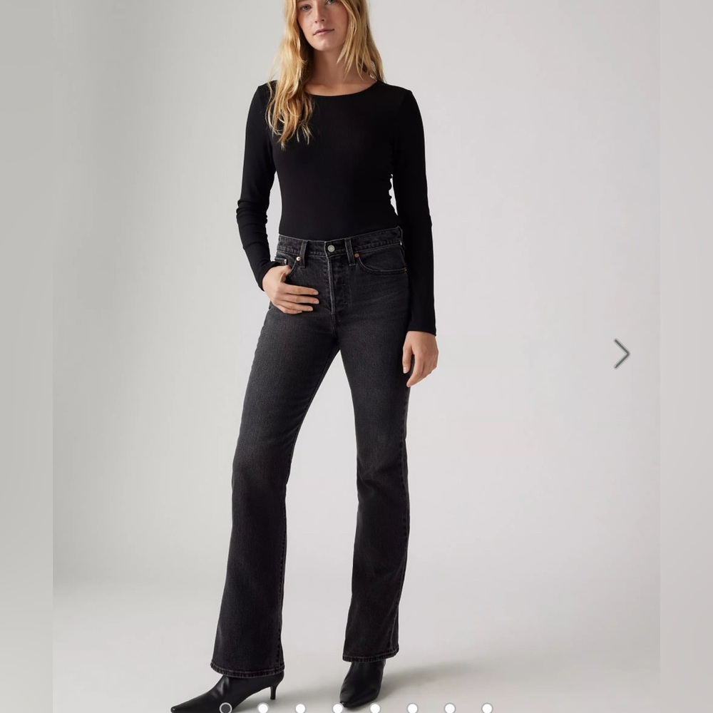 Levi's Women's Ribcage Black Boot Cut Jeans